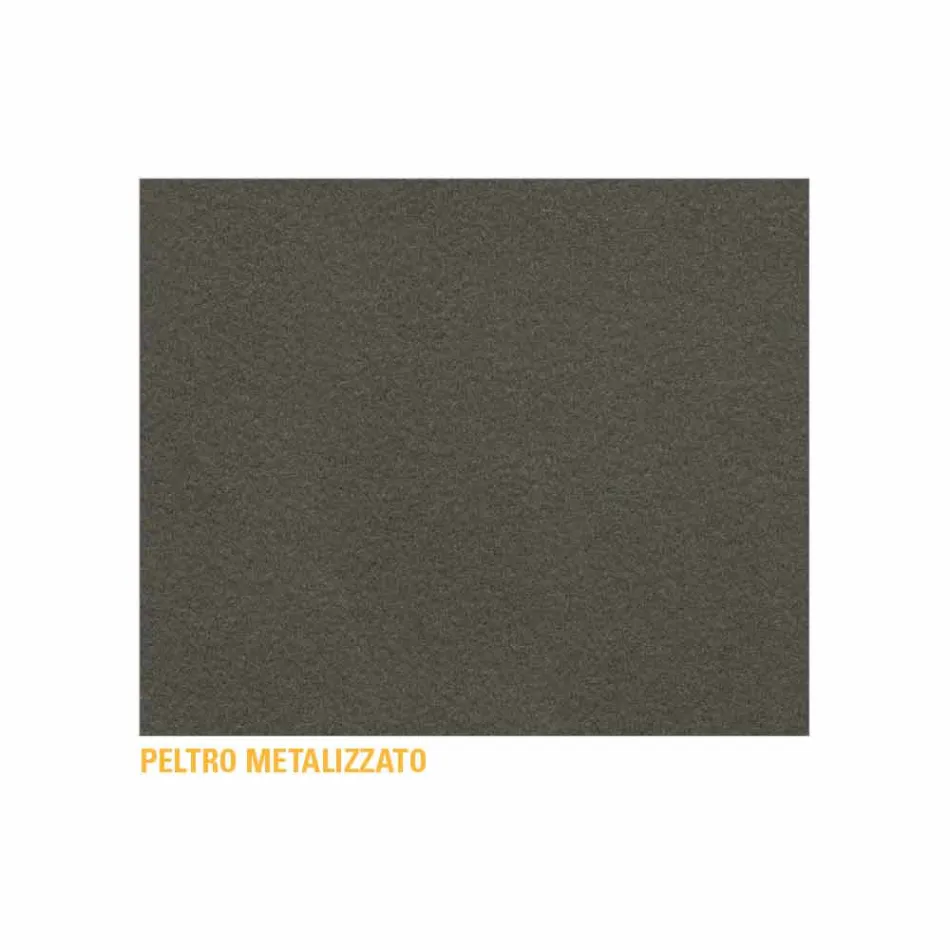 Mesa de centro redonda de lujo en metal pintado Made in Italy - Mina Viadurini