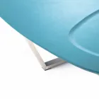 Mesa de salón moderna en forma de Mdf y metal cromado - Pimpa Viadurini