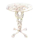 Mesa de centro redonda de plexiglás transparente y tapa de color - Phosphorus Viadurini