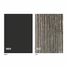 Mesa de centro transformable en madera y acero Made in Italy - Demetro Viadurini