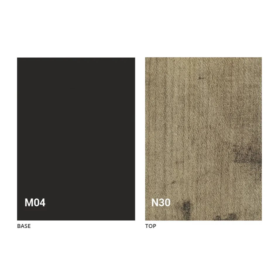 Mesa Transformer en madera y acero Made in Italy - Demetro Viadurini