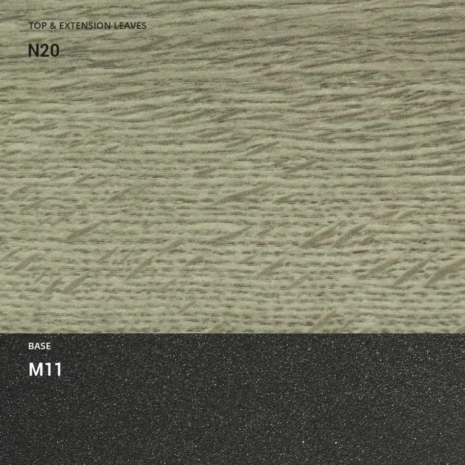 Mesa de centro transformable en madera y metal, Made in Italy - Sanrocco Viadurini