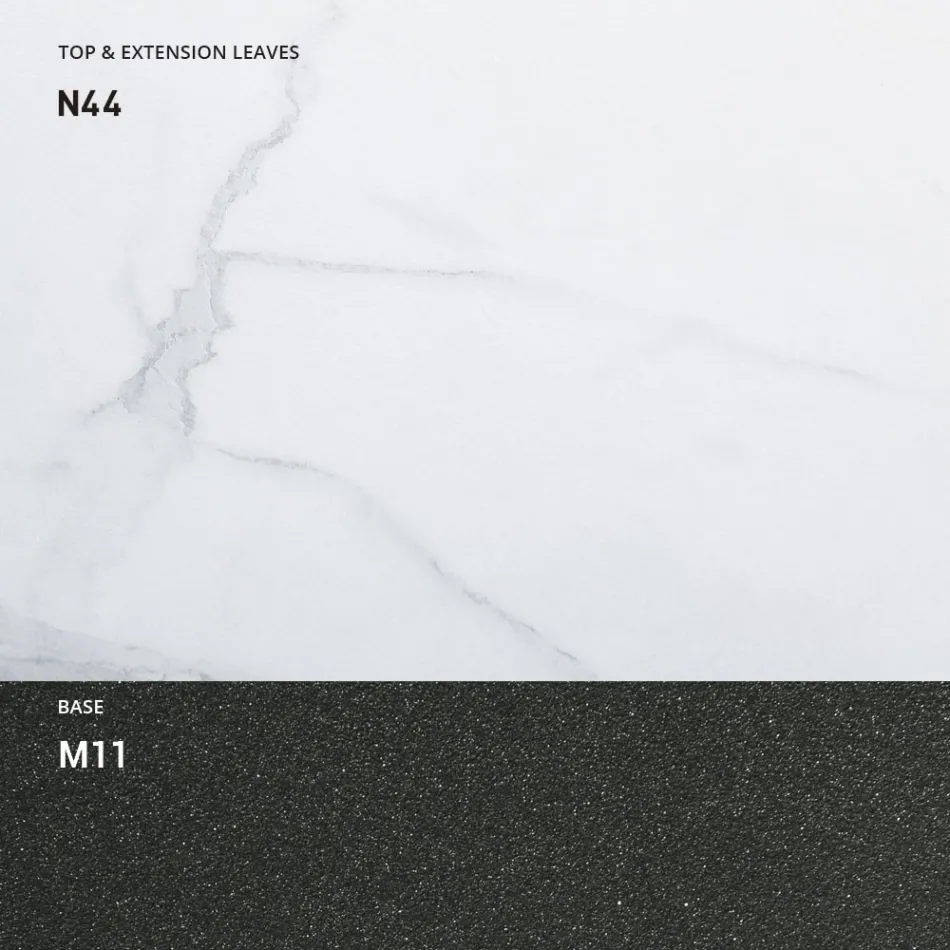 Mesa de centro transformable en madera y metal, Made in Italy - Sanrocco Viadurini