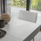 Mesa de centro transformable en madera y metal, Made in Italy - Sanrocco Viadurini