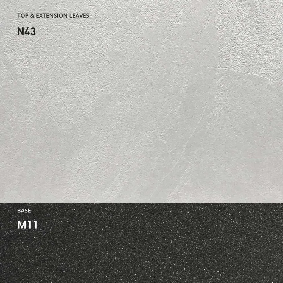 Mesa de centro transformable en madera y metal, Made in Italy - Sanrocco Viadurini