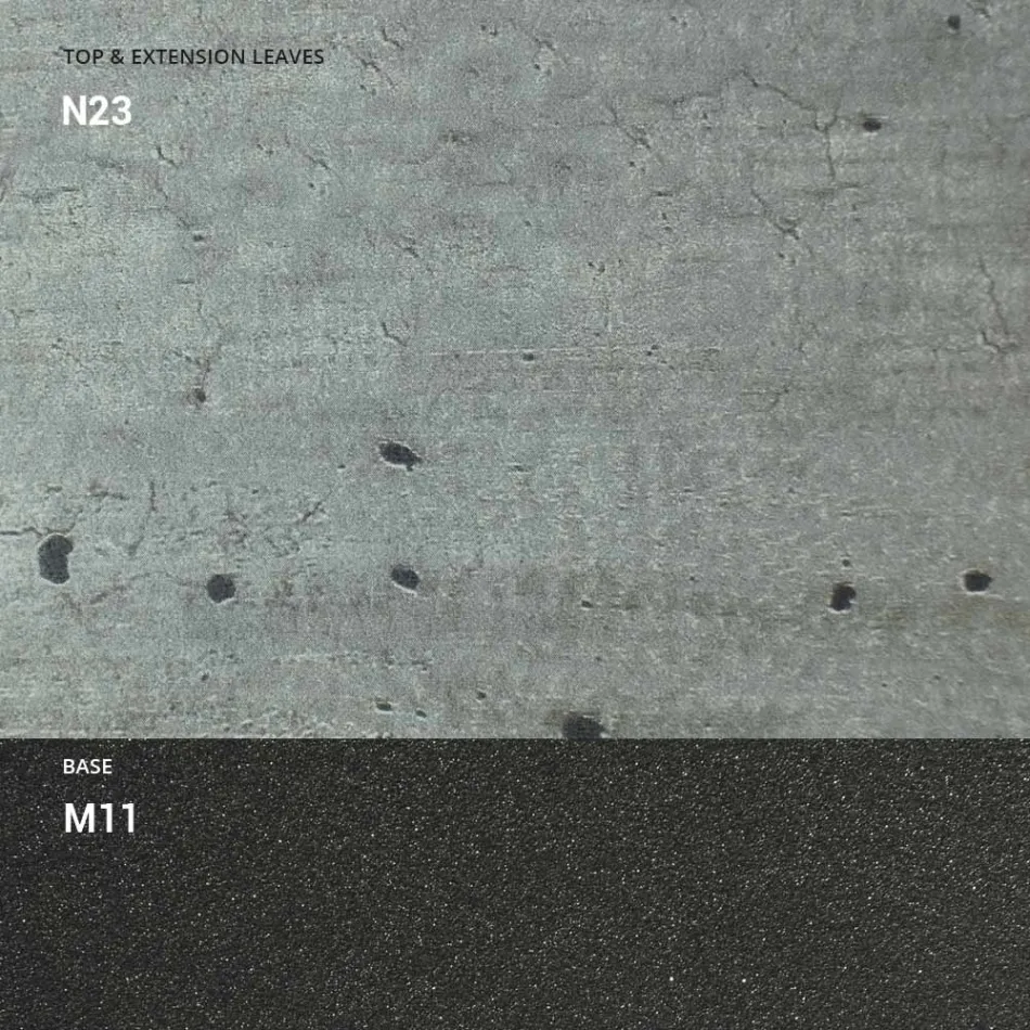 Mesa de centro transformable en madera y metal, Made in Italy - Sanrocco Viadurini