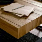 Mesa de centro transformable en madera maciza Made in Italy - Trabucco Viadurini