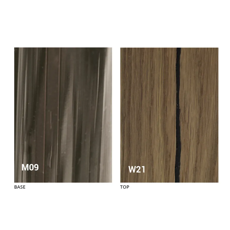 Mesa de centro transformadora en madera maciza Made in Italy - Trabucco Viadurini