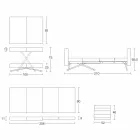 Mesa de centro transformable en madera maciza Made in Italy - Trabucco Viadurini