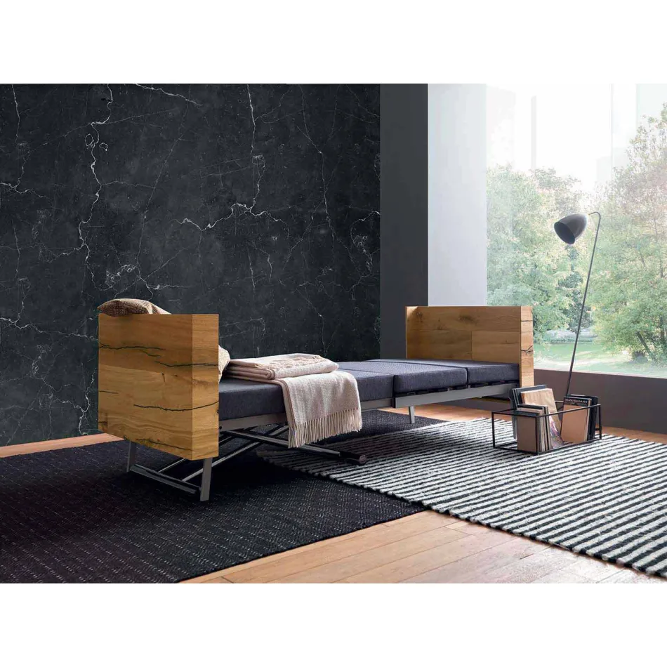 Mesa de centro transformable en madera maciza Made in Italy - Trabucco Viadurini