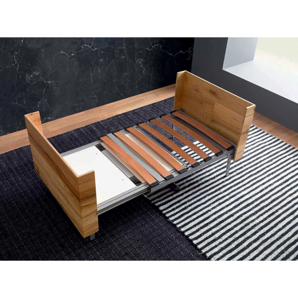 Mesa de centro transformable en madera maciza Made in Italy - Trabucco Viadurini