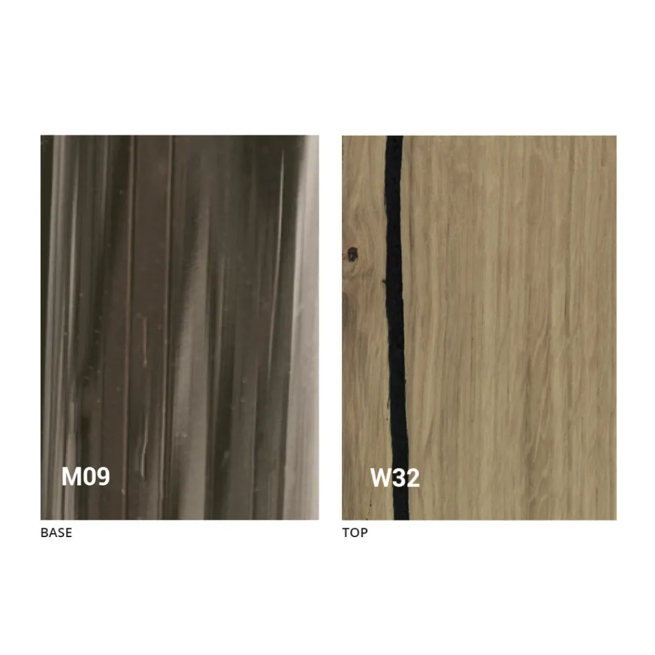 Mesa de centro transformadora en madera maciza Made in Italy - Trabucco Viadurini