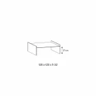 Mesita de vidrio extra claro con bisel Made in Italy - Imperative Viadurini