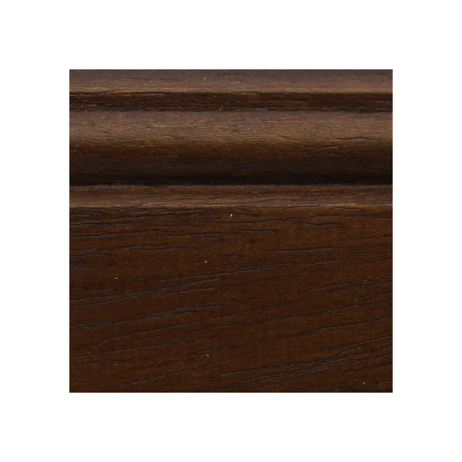 Mesita de salón con tablón de anuncios tapizado en vidrio Made in Italy - Demetra Viadurini