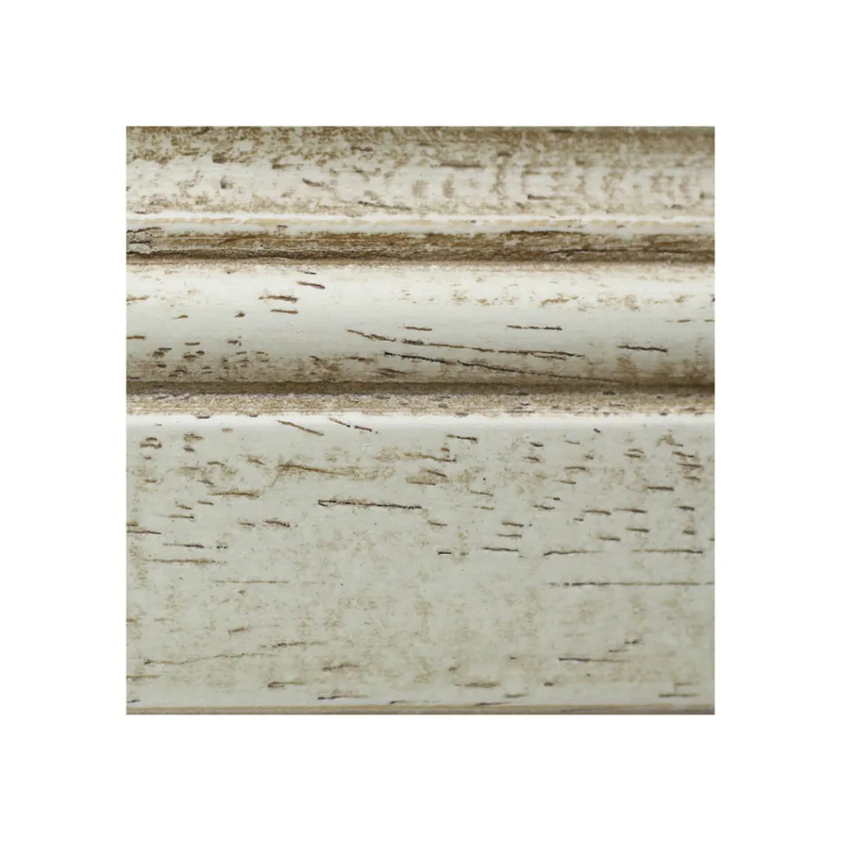 Mesita de salón con tablón de anuncios tapizado en vidrio Made in Italy - Demetra Viadurini