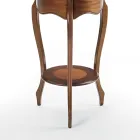 Mesa de centro de salón con incrustaciones de cerezo patinado Made in Italy - Irno Viadurini