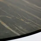 Mesa de centro en acero y gres porcelánico Made in Italy - Aspira Viadurini