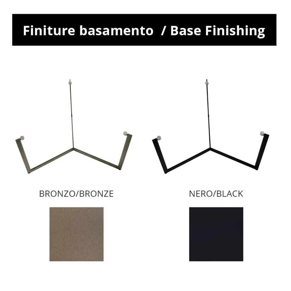 Mesa de centro en acero y vidrio Made in Italy - Aspira Viadurini