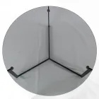 Mesa de centro en acero y vidrio Made in Italy - Aspira Viadurini