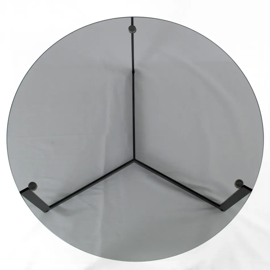 Mesa de centro en acero y vidrio Made in Italy - Aspira Viadurini