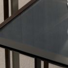 Mesa de centro de metal y vidrio de diseño geométrico - Zigozago Viadurini