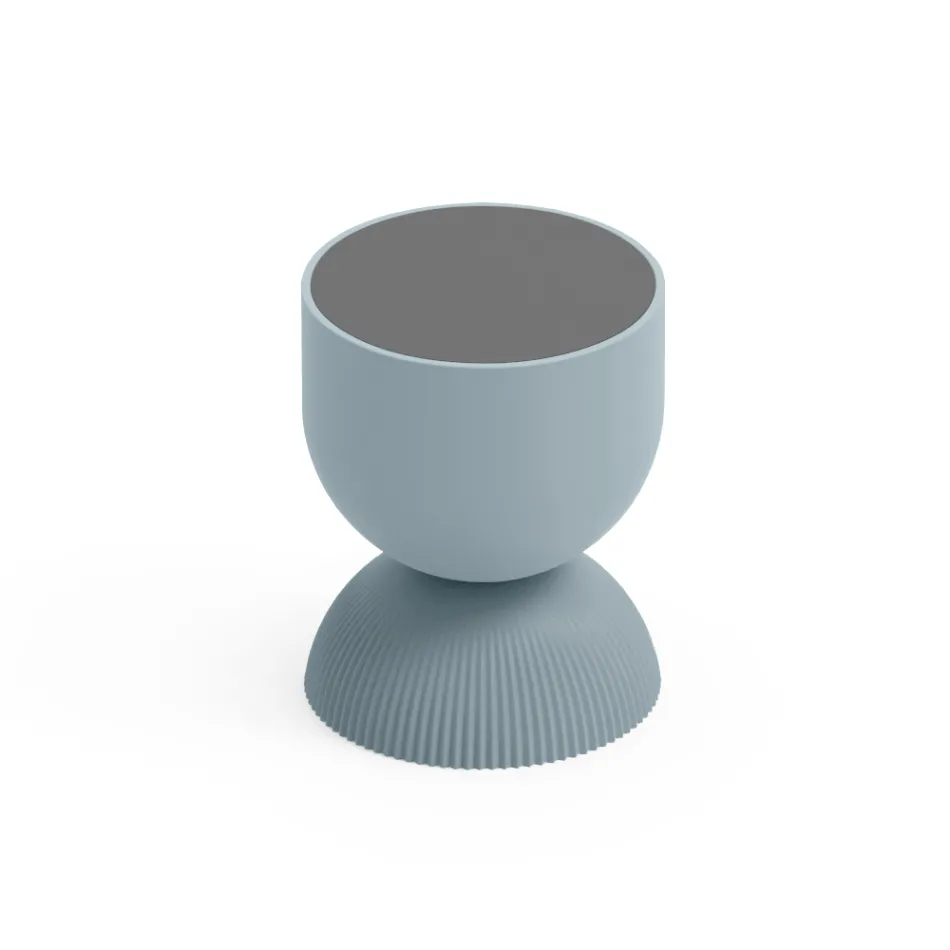 Mesa de Centro de Salón Fabricada en Polietileno de Diferentes Colores - Loopy Viadurini