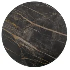 Mesa de centro redonda con tapa de gres porcelánico Made in Italy - Paini Viadurini