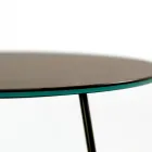 Mesa de centro redonda con tapa de gres porcelánico Made in Italy - Paini Viadurini