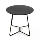 Mesa de centro redonda con tapa de gres porcelánico Made in Italy - Paini Viadurini