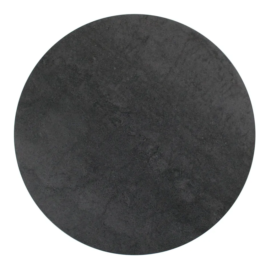 Mesa de centro redonda con tapa de gres porcelánico Made in Italy - Paini Viadurini