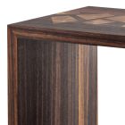 Grilli Zarafa mesa de centro de diseño de madera de ébano hecha en Italia Viadurini