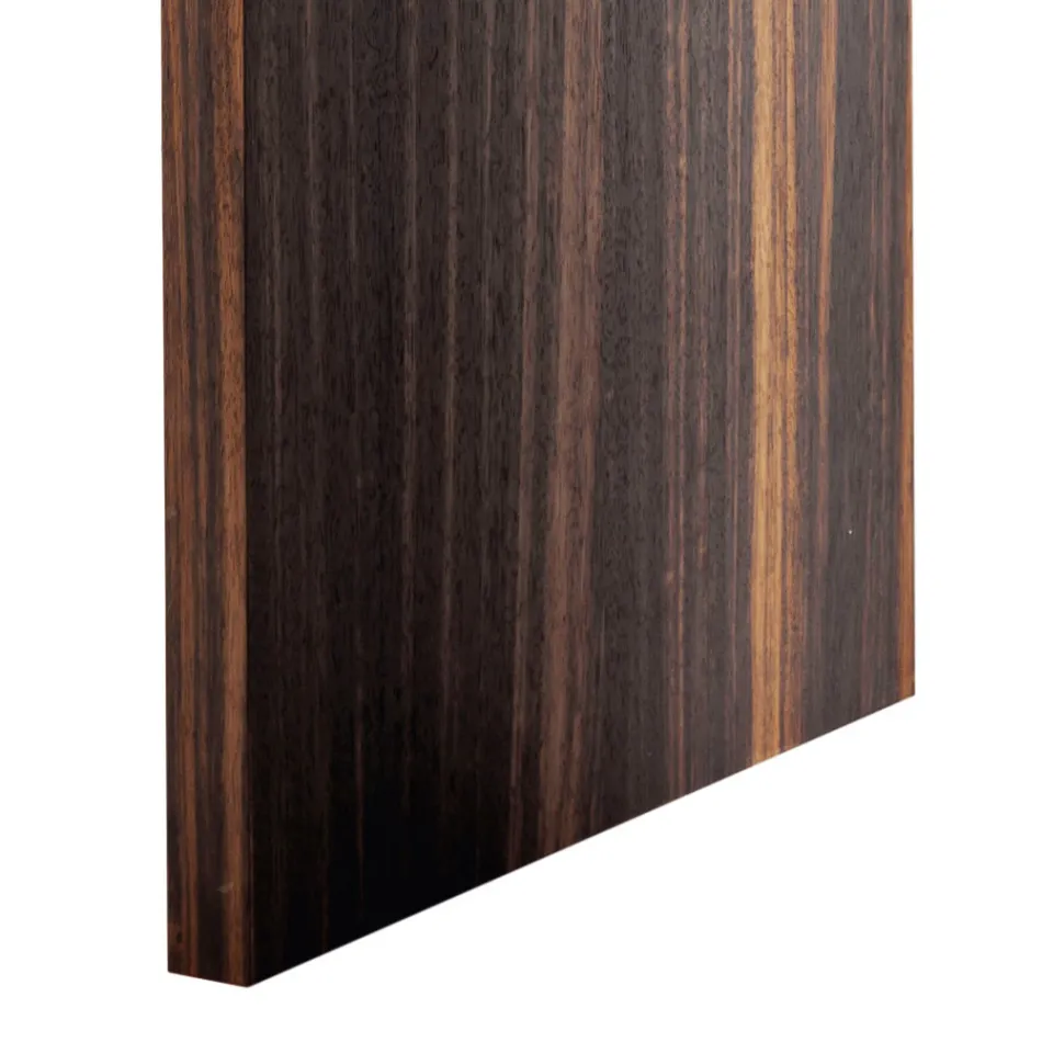 Grilli Zarafa mesa de centro de diseño de madera de ébano hecha en Italia Viadurini