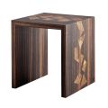 Grilli Zarafa mesa de centro de diseño de madera de ébano hecha en Italia