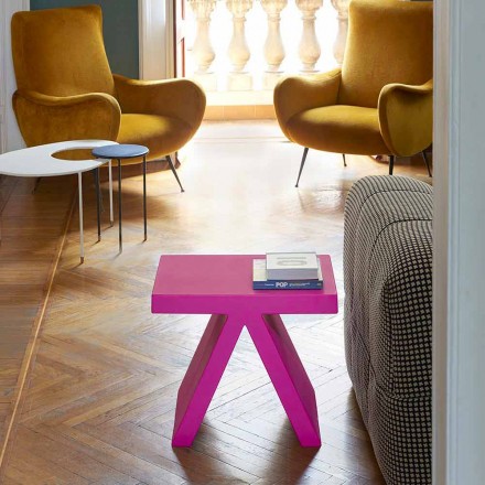 Slide Toy mesa de centro geométrica de interior hecha en color en Italia Viadurini