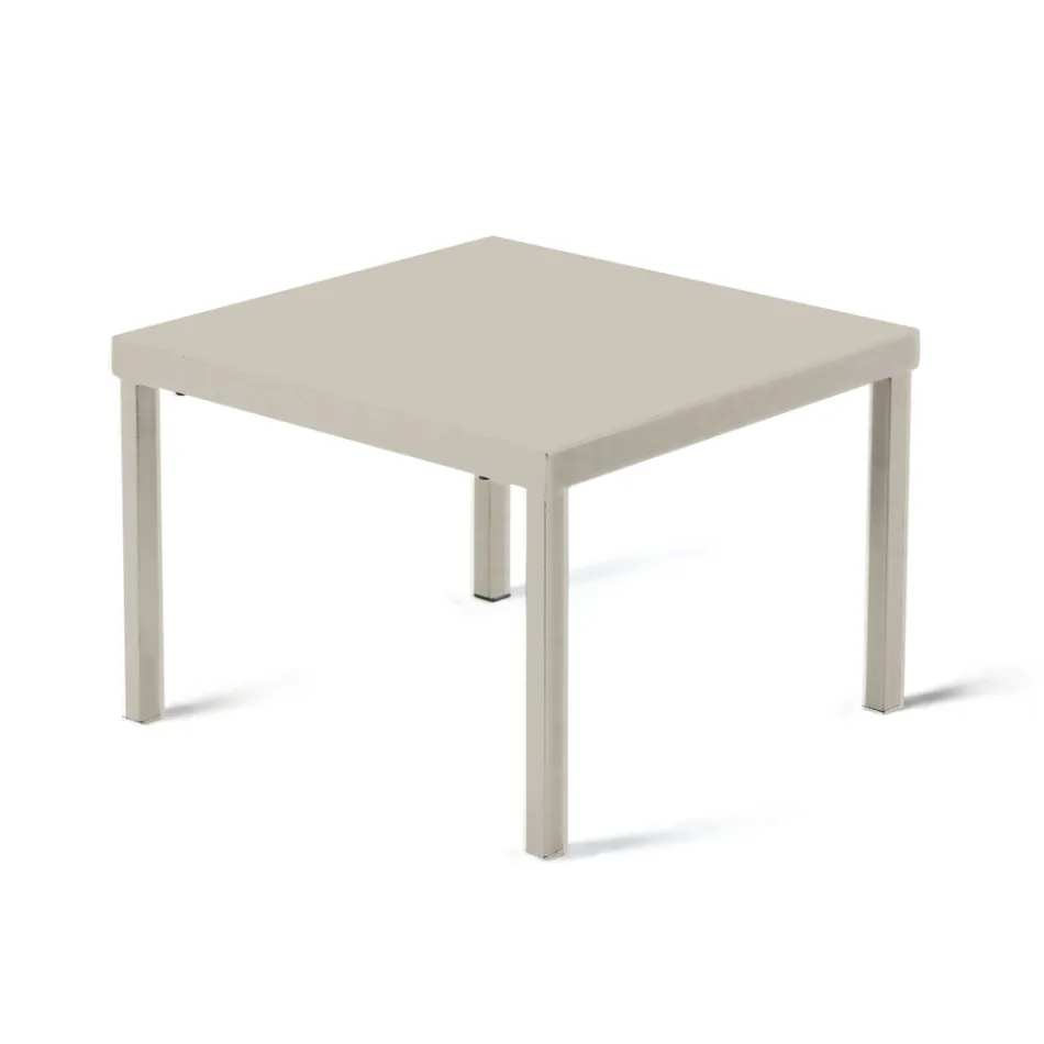 Mesa de centro de jardín apilable en acero galvanizado Made in Italy - Aberdeen Viadurini