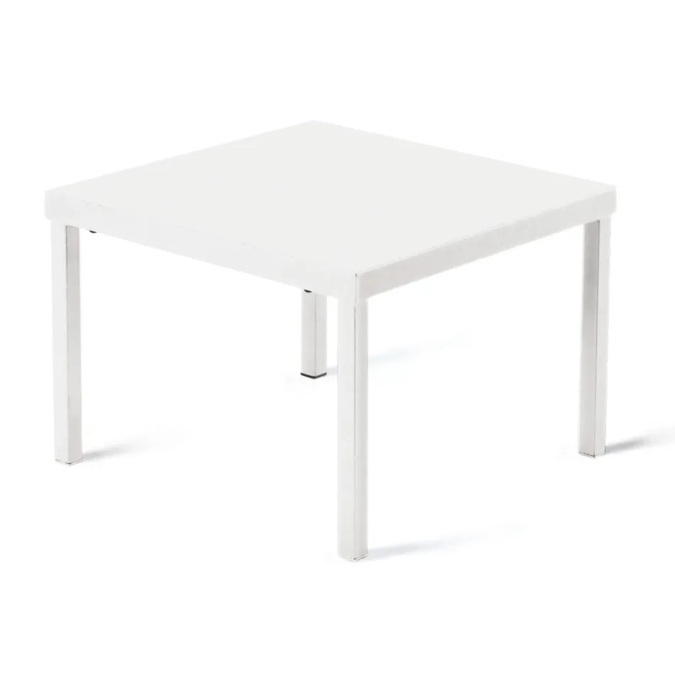 Mesa de centro de jardín apilable en acero galvanizado Made in Italy - Aberdeen Viadurini