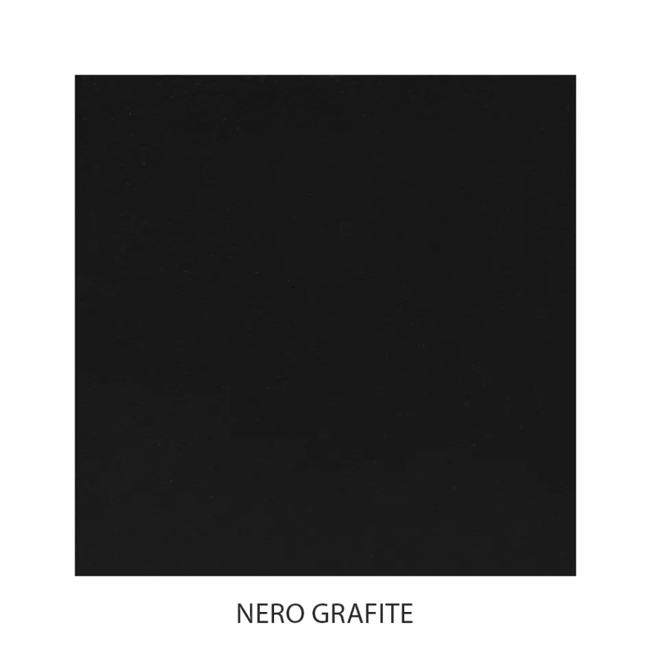 Mesa de centro en hierro tubular negro grafito Made in Italy - Riga Viadurini