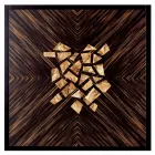 Mesita de madera maciza de diseño Grilli Zarafa hecha en Italia Viadurini