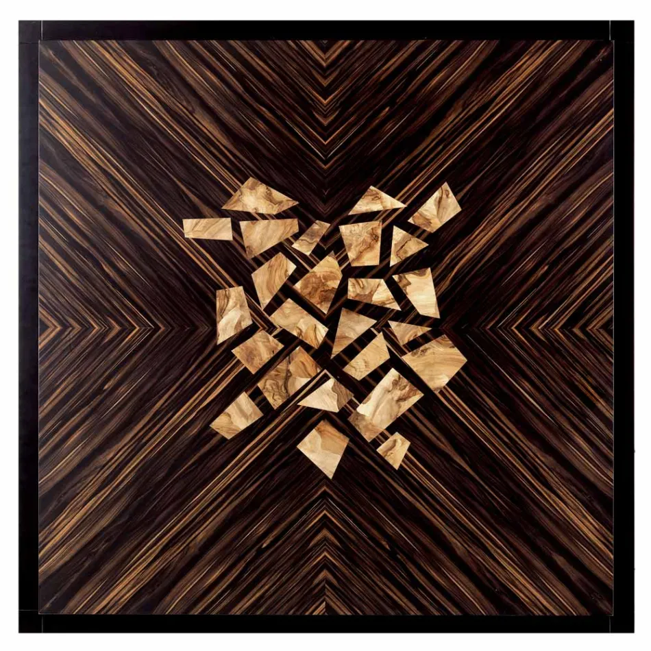 Mesita de madera maciza de diseño Grilli Zarafa hecha en Italia Viadurini