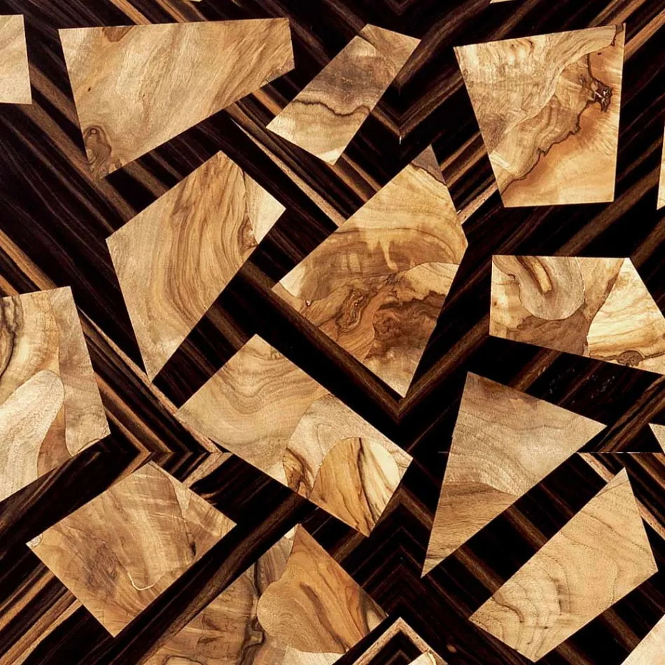 Mesita de madera maciza de diseño Grilli Zarafa hecha en Italia Viadurini