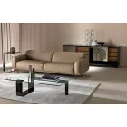 Mesa de centro de vidrio extralight de diseño moderno hecha en Italia - Scoby Viadurini