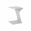 Mesa auxiliar para sofá para exterior en aluminio blanco o antracita - Deniz