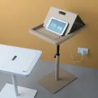 Mesa auxiliar para sofá en metal y PVC regulable en altura para tablet - Tekniko Viadurini