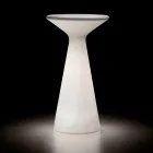 Mesa de centro para exterior brillante con tapa redonda en HPL Made in Italy - Desmond Viadurini