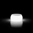 Mesa de centro de jardín redonda brillante en polietileno Made in Italy - Tibaldo Viadurini