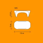 Mesa de centro luminosa RGB para diseño interior o exterior en plástico - Lily by Myyour Viadurini