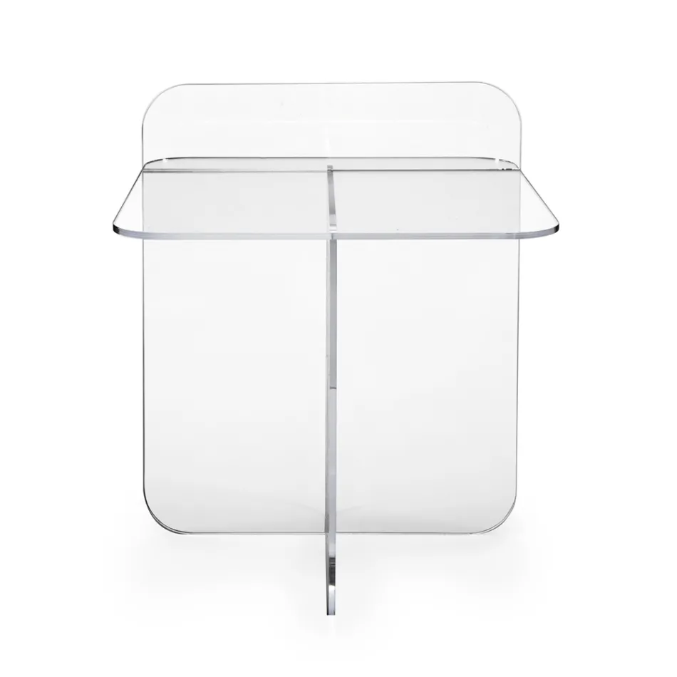 Mesa de centro de salón moderna de plexiglás Made in Italy - Ariel Viadurini