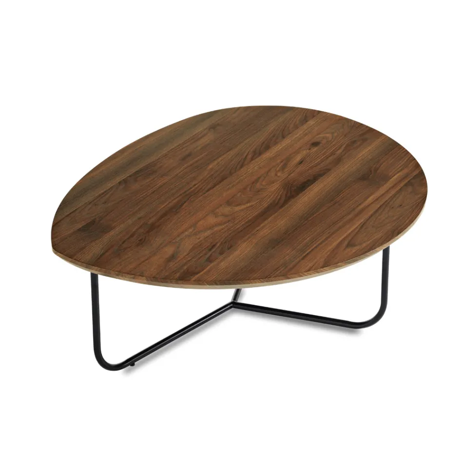 Relia - Mesa de centro moderna de MDF y metal pintado en varios acabados. Viadurini