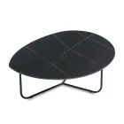 Relia - Mesa de centro moderna de MDF y metal pintado en varios acabados. Viadurini