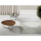 Relia - Mesa de centro moderna de MDF y metal pintado en varios acabados. Viadurini
